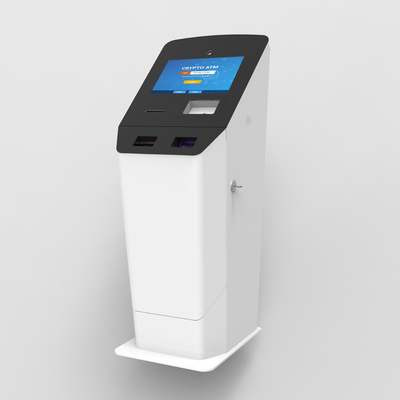 Διπλής κατεύθυνσης Bitcoin ATM παραθύρων περίπτερο συστημάτων 15.6inch με το διανομέα αποδεκτών μετρητών